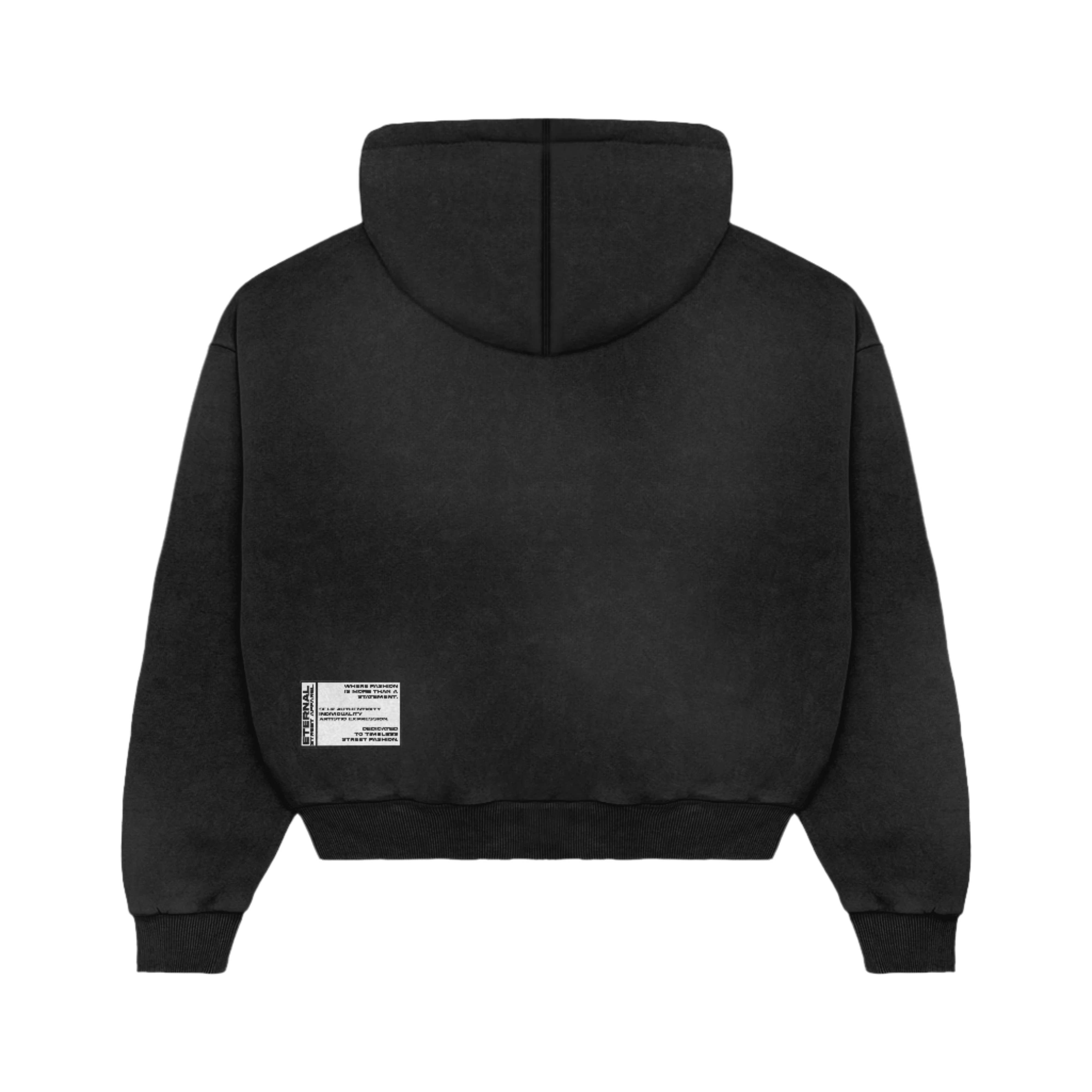 JET BLACK MASTERPIECE HOODIE