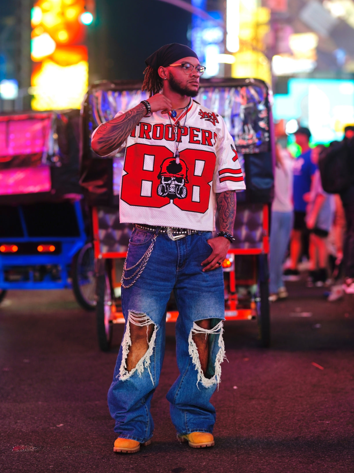 VINTAGE RED TROOPERS JERSEY